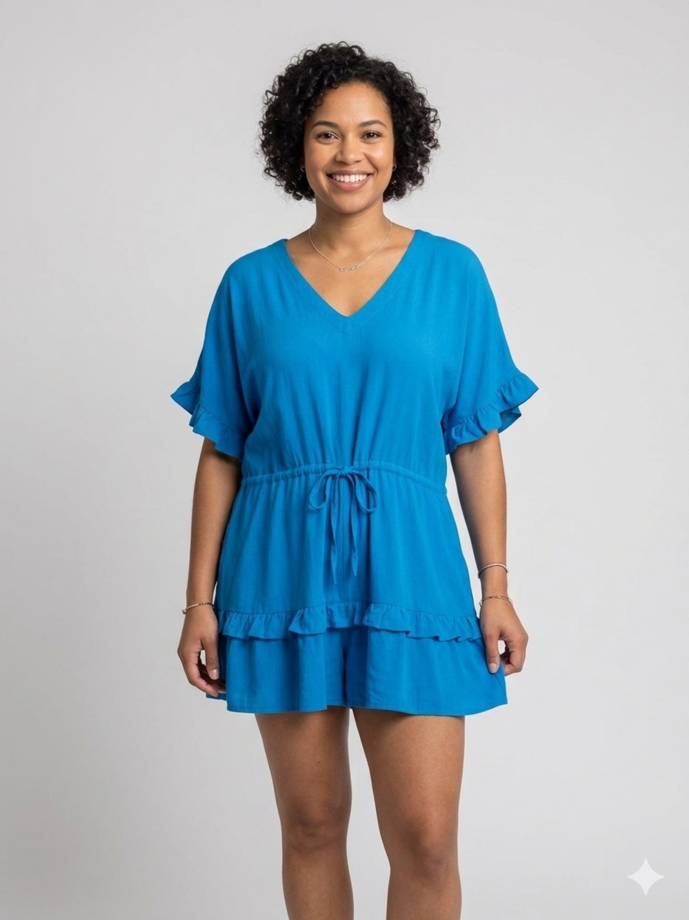 Umgee Shorts Romper- Size Large. But Oversized - New With Tags